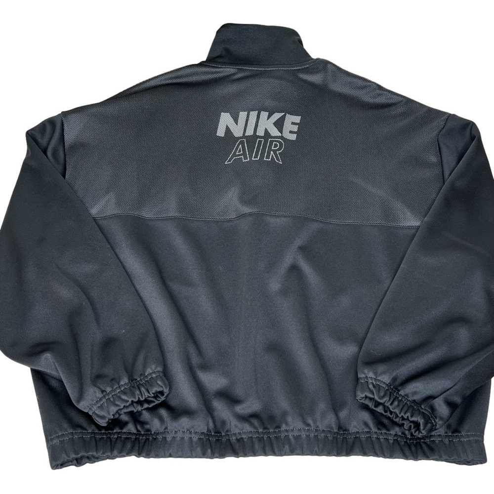 NIKE SPORTSWEAR AIR 1/4 Zip Black White Mesh Pullover Women's Size L - Picture 11 of 16